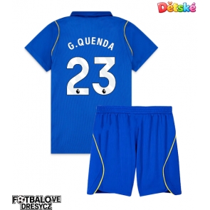 Chelsea Geovany Quenda #23 Dětské Domácí dres komplet 2026-27 Krátký Rukáv (+ trenýrky)